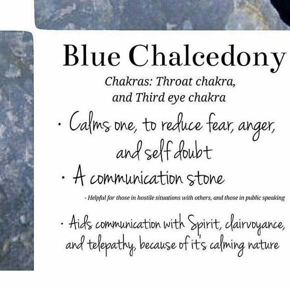 Blue Chalcedony Polished Freeform Gemstone - Picture 6 of 15